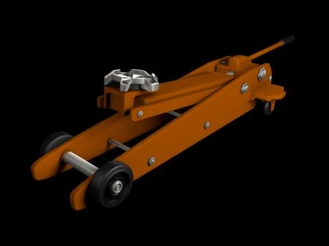 Hydraulic Jack Stock Illustration