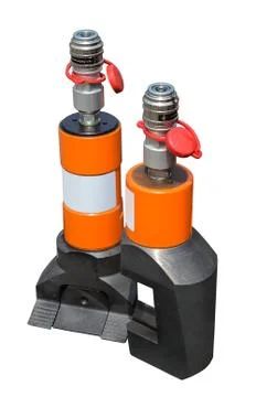 Hydraulic jack Foto stock
