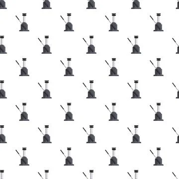 Hydraulic jack tool repeat pattern for mechanics Illustrazione stock