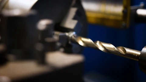 Hydraulic lathe Stock Footage 125784689