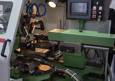Hydraulic lathe machine Foto stock