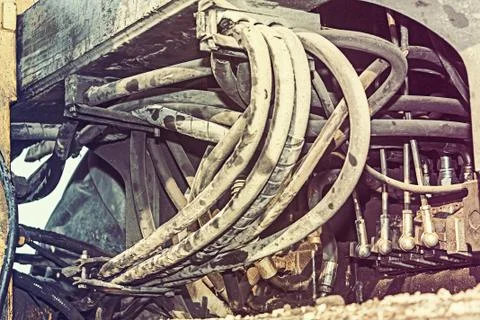 Hydraulic machine Stock Photos