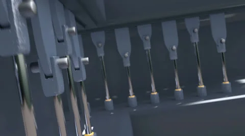 Hydraulic Motion Stock Footage 25542219