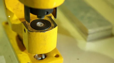 Hydraulic press closeup Stock Footage 46167480