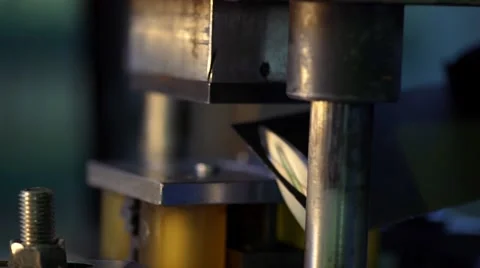 Hydraulic press Stock Footage 61520170