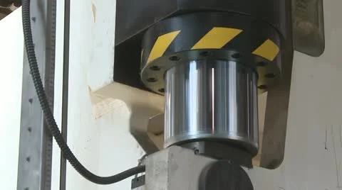 Hydraulic ram Stock Footage 10861717