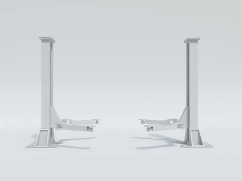 Hydraulic ramp Illustrazione stock