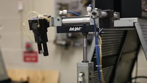 Hydraulic robotic arm 2 Stock Footage 10714949