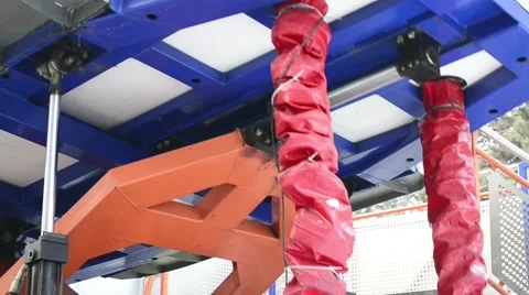 Hydraulic simulator on three axis Stock-Footage 46702147