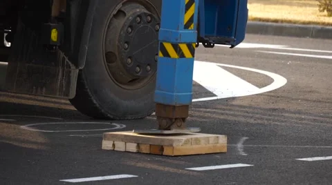 Hydraulic support Stock Footage 61496392