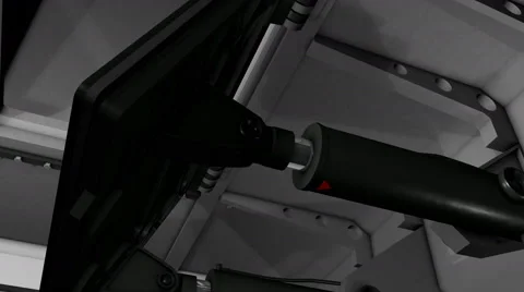 Hydraulic system in operation. Stock Footage 50528270