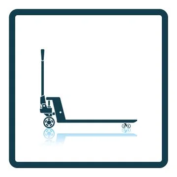 Hydraulic trolley jack icon Illustrazione stock
