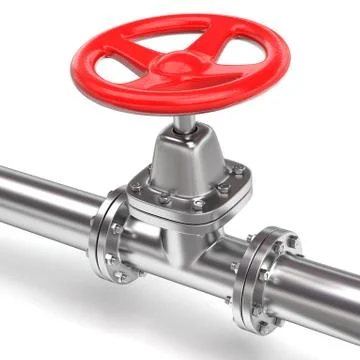 Hydraulic valve Stock Illustration