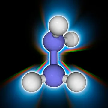 Hydrazine chemical compound molecule Stock Illustration