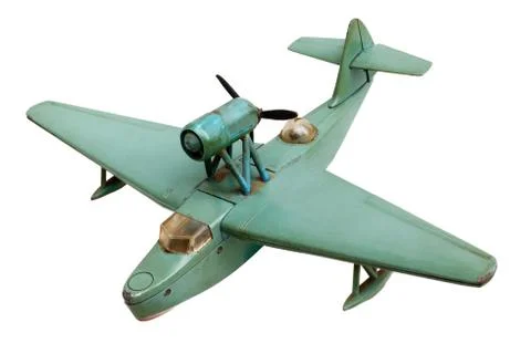 Hydro aeroplane old scale model Stock Photos