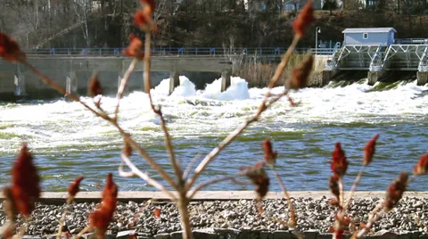 Hydro Dam Fox River 動画素材 37849921