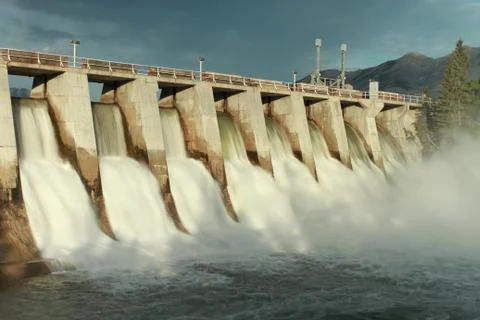 Hydro Dam Spillway Stock Photos