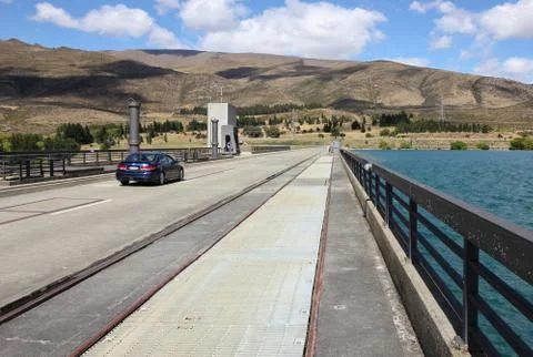 Hydro dam wall Fotos de archivo