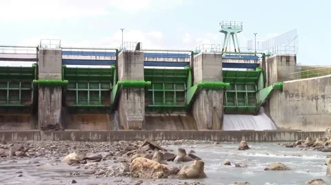 Hydro electric dam Vídeos de archivo 49598029