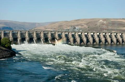 Hydro electric dam Stock Photos