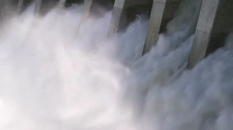 Hydro electric power dam Stock Footage 11263152