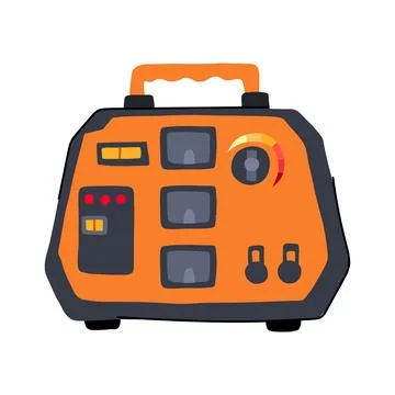 Hydro electricity generator cartoon vector illustration Ilustración de archivo