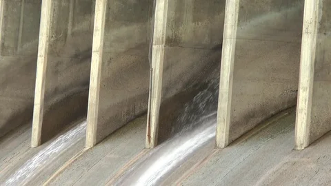 Hydro electronic dam Manitoba 스톡 동영상 76140198
