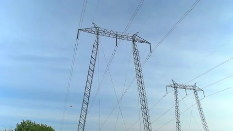 Hydro Power Lines. 動画素材 78158323