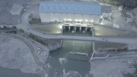 Hydro Project in the Heart of the Himalayas Stock Footage 274470384