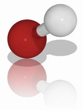 Hydrobromic acid chemical compound molecule Stock Illustration