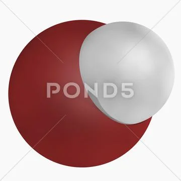 Hydrobromic acid molecule Stock Illustration