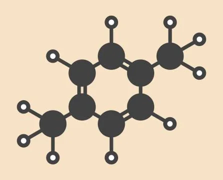 Hydrocarbon molecule Stock Illustration