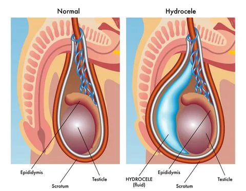 Hydrocele Stock Illustration