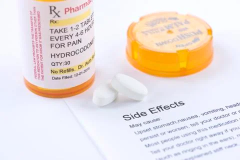 Hydrocodone Side Effects Stock Photos
