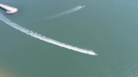 Hydrocycle on the sea 库存影片 103811454