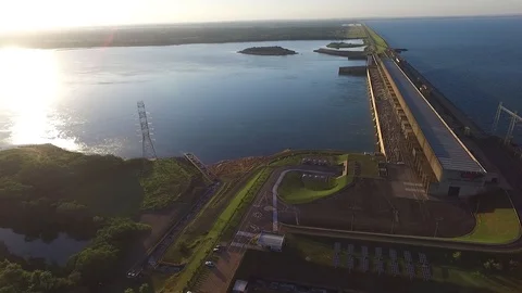 Hydroelectric in Brazil Stockbeeldmateriaal 87965547