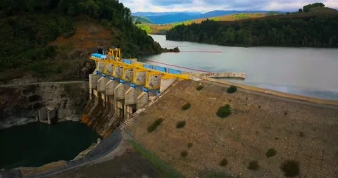 Hydroelectric on Chile 스톡 동영상 140334692