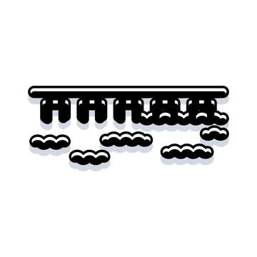 Hydroelectric dam generating clean renewable energy Stock Illustration
