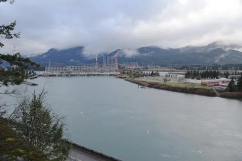 Hydroelectric dam 스톡 사진