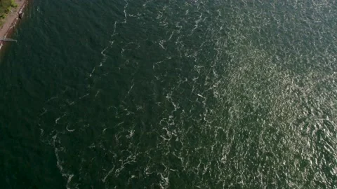 Hydroelectric dam on the river 库存影片 155471503