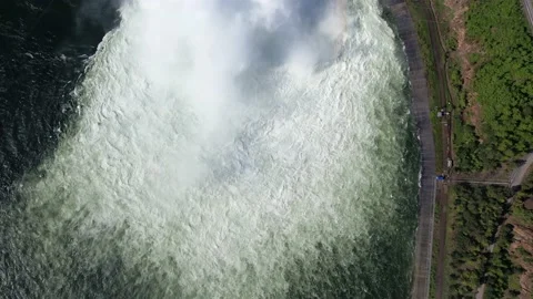 Hydroelectric dam on the river Stock Footage 155772005