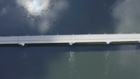 Hydroelectric dam view Stock Footage 118886992