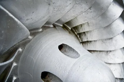 Hydroelectric engine blade Stock Photos