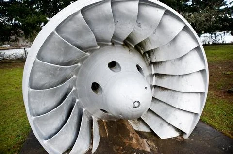 Hydroelectric engine blade Stockfoto's