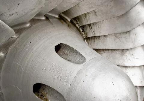 Hydroelectric engine blade Stock Photos