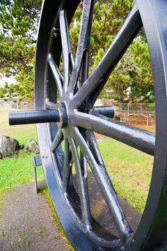 Hydroelectric flywheel Stock Photos