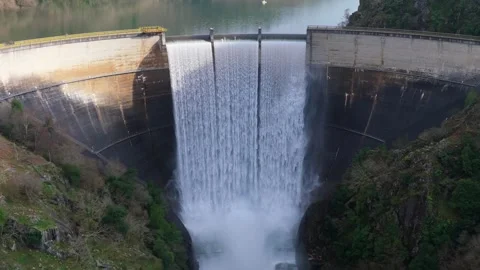 Hydroelectric Power Generation. Encoro do Eume Видео 331725708