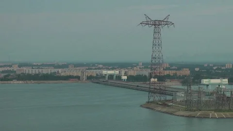 Hydroelectric power plant. 스톡 동영상 81961532