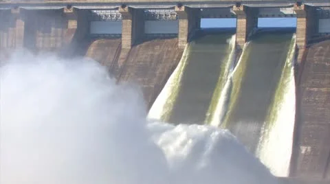 Hydroelectric Power Station Stock Footage 22199344