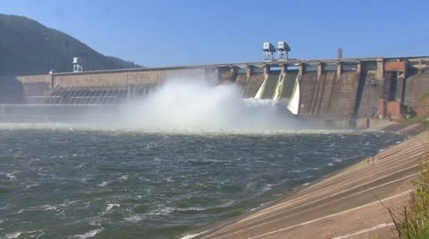 Hydroelectric Power Station Stock Footage 22199974